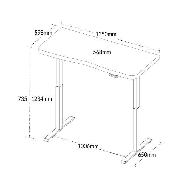 MESA COM REGULAGEM DE ALTURA ARTANY - Imagem 3