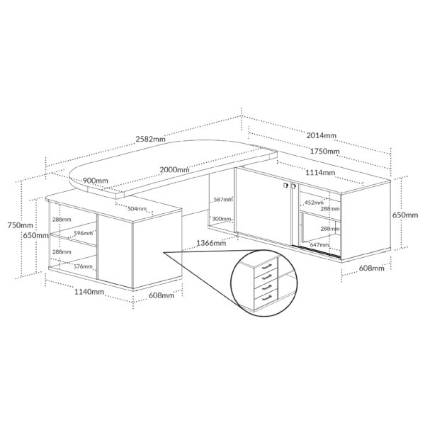MESA TAMBURATO 1400 - Imagem 3