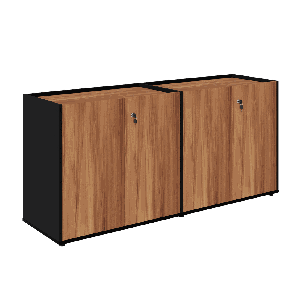 ARMÁRIO BAIXO DUPLO 4 PORTAS TAMPO EMBUTIDO - VERSA