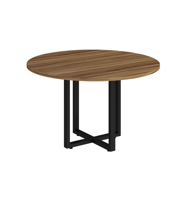 MESA REUNIÃO CIRCULAR PÉ QUADRO - VERSA