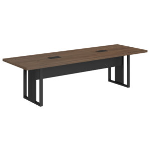 MESA REUNIÃO RETANGULAR C/ 02 CX DE TOMADAS - PÉ QUADRO - START