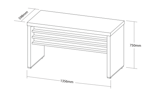 MESA TAMBURATO 1400 - EXECUTIVA - Imagem 3