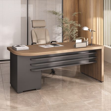 MESA TAMBURATO COM GAVETAS LADO DIREITO - EXECUTIVA - Imagem 5