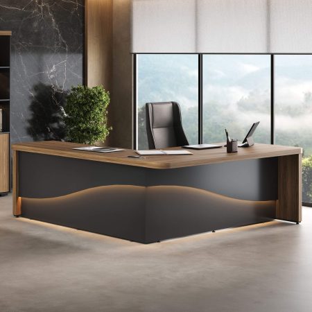 MESA TAMBURATO SUPREME LADO DIREITO - EXECUTIVA - Imagem 4